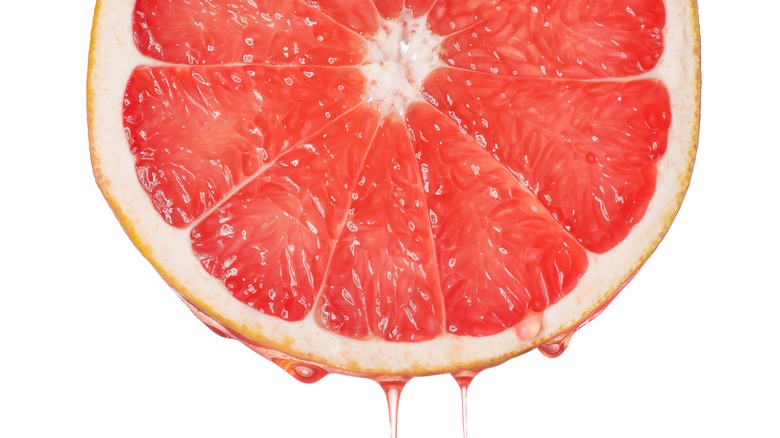 grapefruit dripping