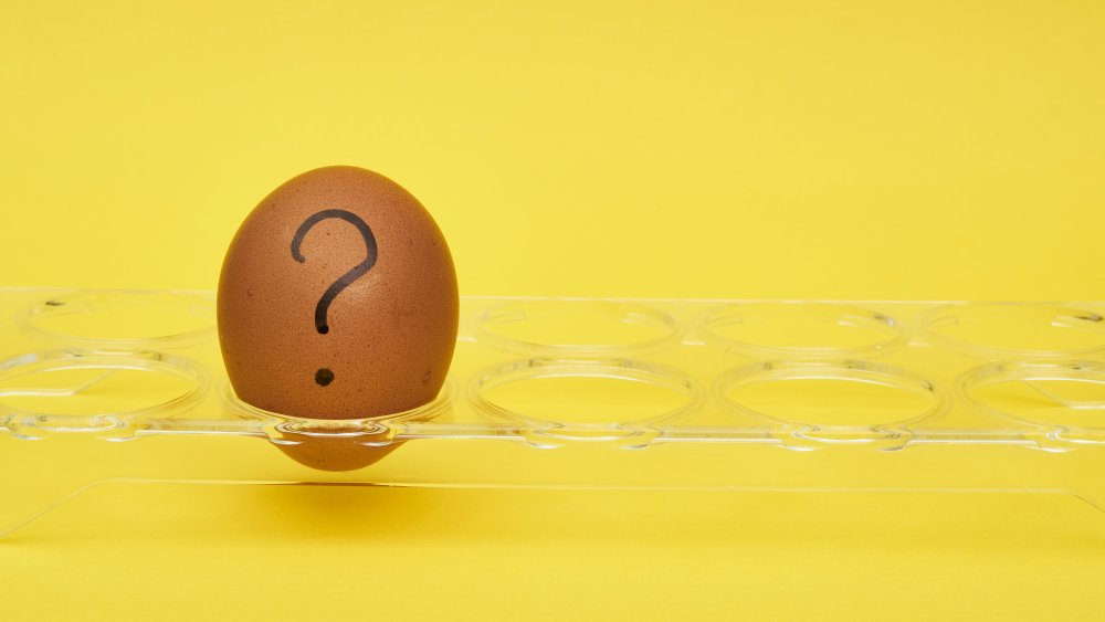 Egg with question mark