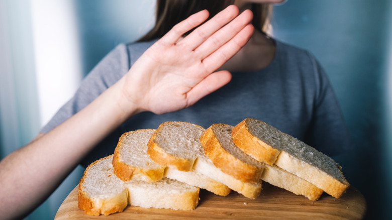 Girl refuses to eat white bread