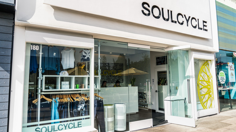 the outside façade of a SoulCycle studio 