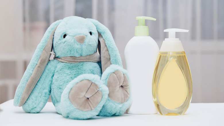 hypoallergenic baby products with bunny toy